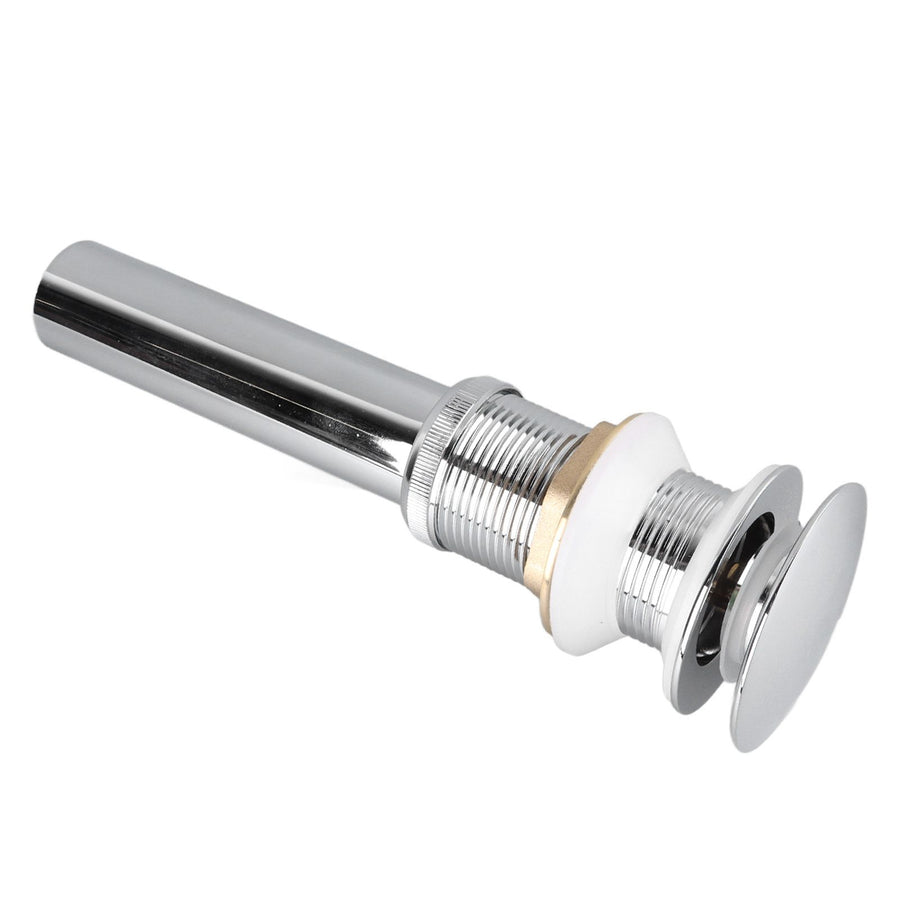 Bathroom Pop Up Drain Control Water Flow Copper Chrome Plating Bathroom Sink Drain Stopper