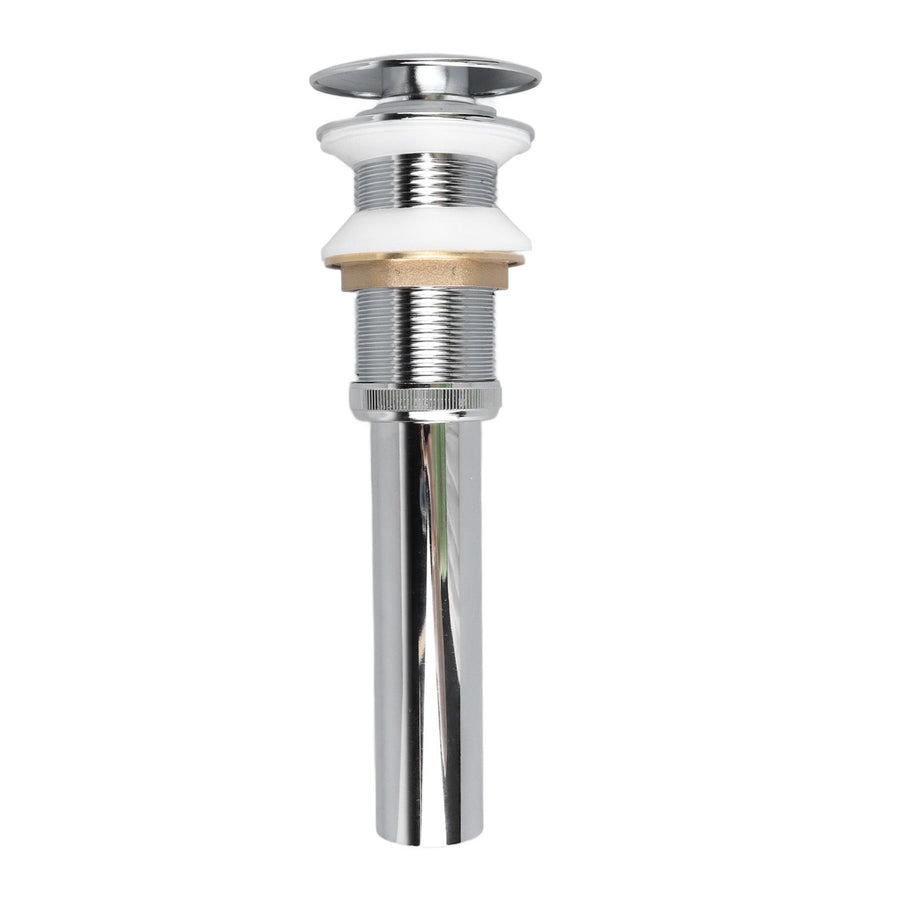 Bathroom Pop Up Drain Control Water Flow Copper Chrome Plating Bathroom Sink Drain Stopper
