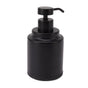 Stainless Steel Soap Dispenser Manual Liquid Pump Hand Press Bottle for Shampoo Shower Lotion Black Circular 300ML