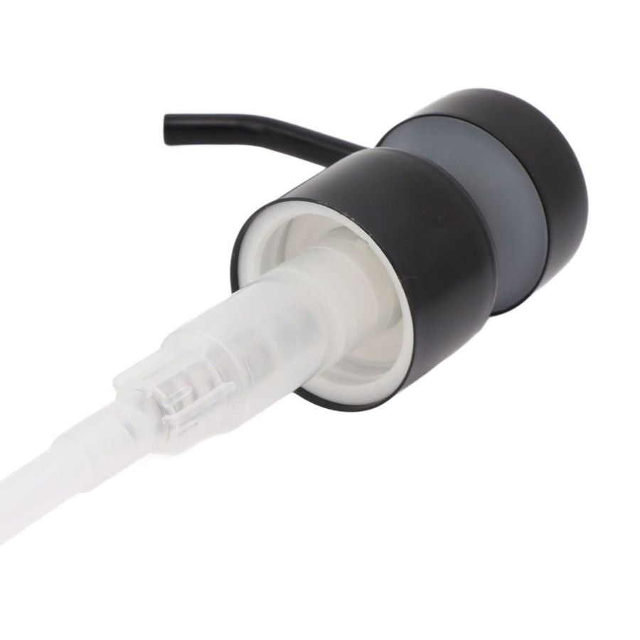 Stainless Steel Soap Dispenser Manual Liquid Pump Hand Press Bottle for Shampoo Shower Lotion Black Circular 300ML
