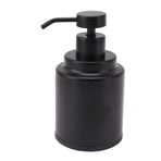 Stainless Steel Soap Dispenser Manual Liquid Pump Hand Press Bottle for Shampoo Shower Lotion Black Circular 300ML