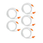 5pcs Replacement Enema Hose Universal 5.2ft Length Universal Colon Cleansing Tube for Home