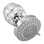 High Pressure Shower Head 360 Degree Rotation 4 Inch Diameter Pressurized Rain Shower Head with Filter for Bathroom Household Hotel