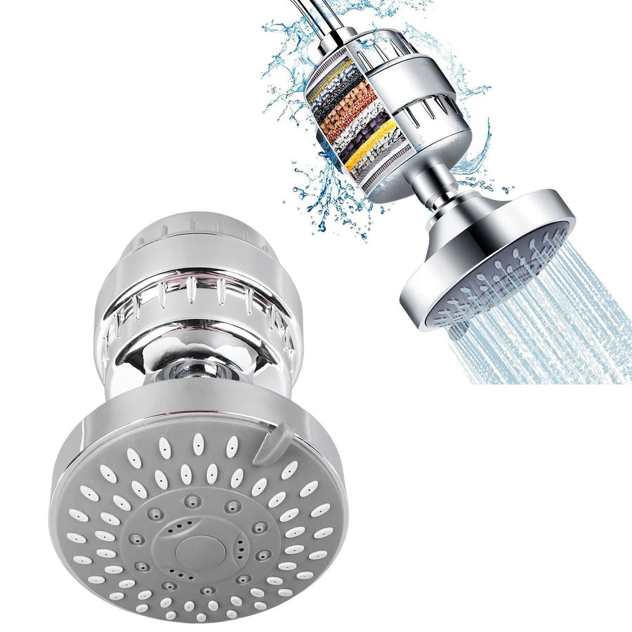 High Pressure Shower Head 360 Degree Rotation 4 Inch Diameter Pressurized Rain Shower Head with Filter for Bathroom Household Hotel