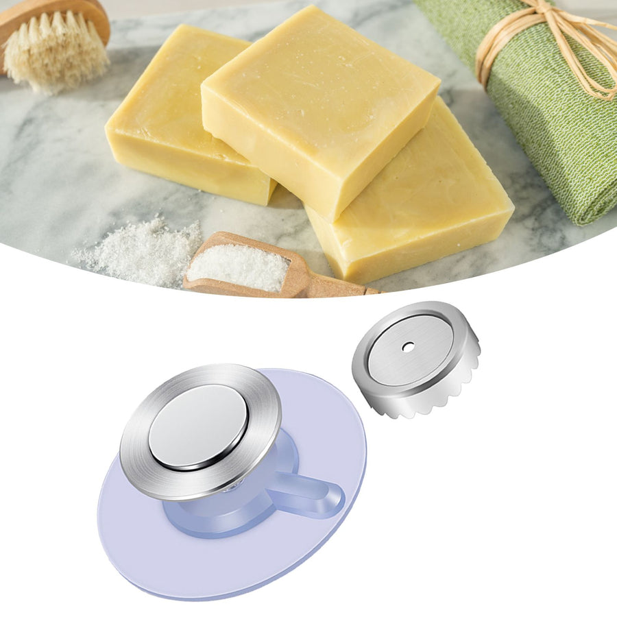 Magnetic Soap Dish Wall Mounted Stainless Steel Magnetic Soap Saver for Kitchen Bathroom Sticker Type
