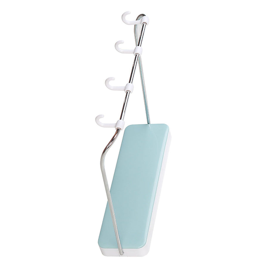 Folding Hanging Basin Holder Wall Mounted Punch Free Multifunctional Wash Basin Hanger Organizer Rack for Bathroom Kitchen