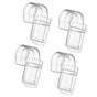 Toothpaste Holder Plastic Multi Purpose Easy Access Transparent Hanging Storage Clip for Bathroom
