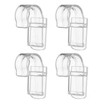 Toothpaste Holder Plastic Multi Purpose Easy Access Transparent Hanging Storage Clip for Bathroom