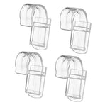Toothpaste Holder Plastic Multi Purpose Easy Access Transparent Hanging Storage Clip for Bathroom