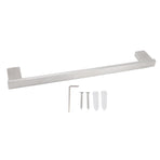Bath Towel Rack Square Space Aluminum Versatile Widened Towel Bar for Home Hotel Bathroom