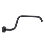 Shower Arm Stainless Steel Shower Arm with Flange S Shape Shower Head Riser Pipe In Wall Installation Shower Head Extension Arm for Bathroom Black