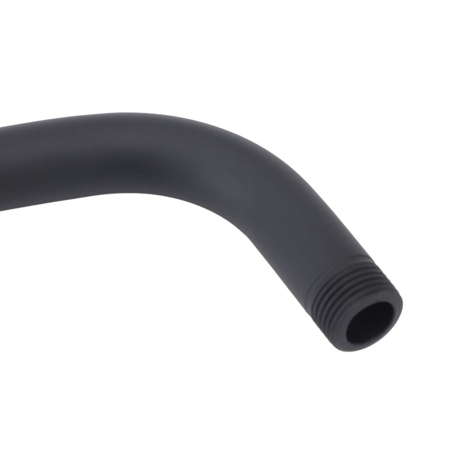 Shower Arm Stainless Steel Shower Arm with Flange S Shape Shower Head Riser Pipe In Wall Installation Shower Head Extension Arm for Bathroom Black