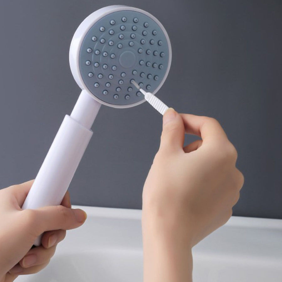 Shower Head Brush Prevent Clogging Slip Proof Multifunctional Showerhead Cleaning Brush for Small Hole Crevice