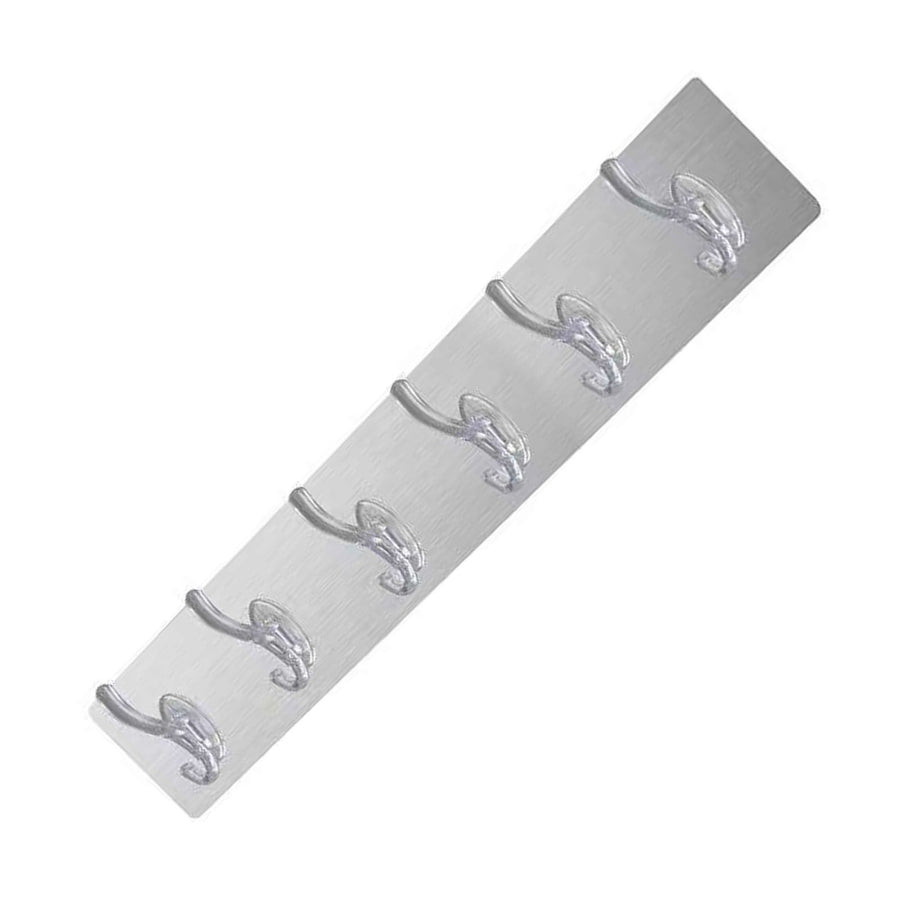 Long Strip Hook Wall Mount Punch Free Traceless Strong Adhesive Transparent Acrylic for Kitchen Bathroom