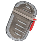 Soap Box Travel Portable Mini Soap Container Sealed Drainable Soap Box with Lid for Traveling Camping