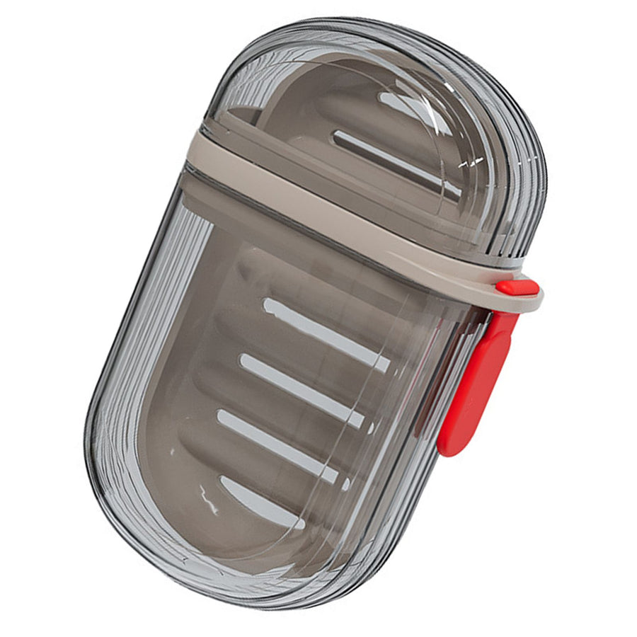 Soap Box Travel Portable Mini Soap Container Sealed Drainable Soap Box with Lid for Traveling Camping