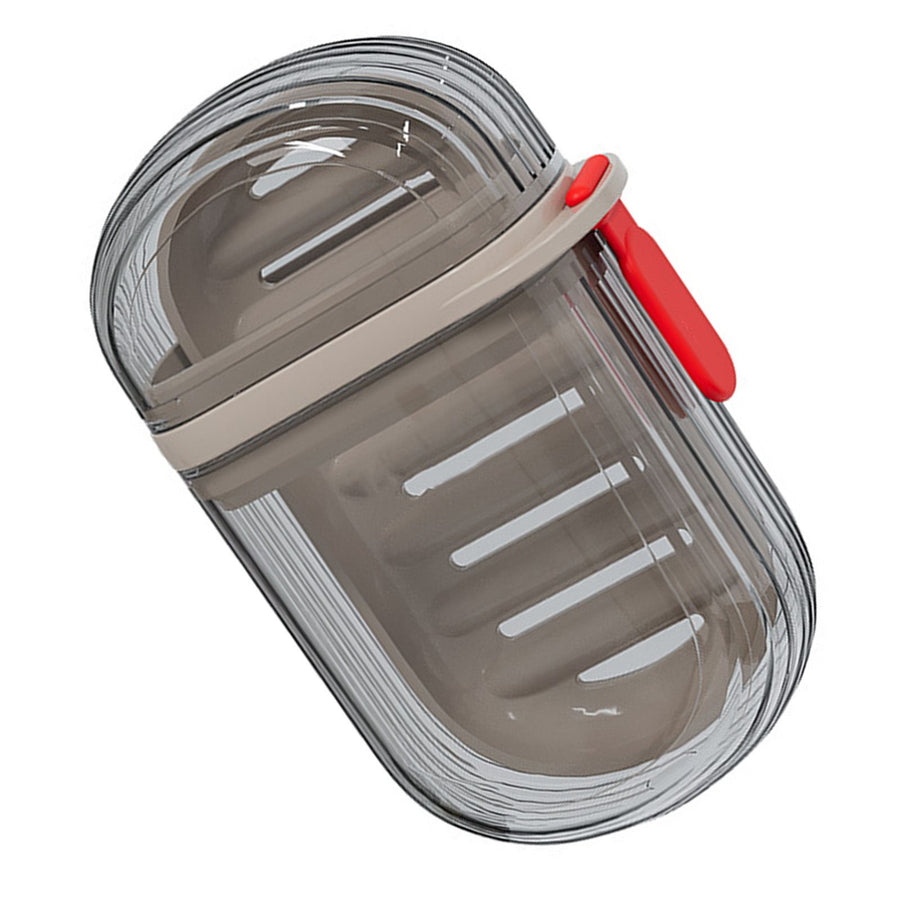Soap Box Travel Portable Mini Soap Container Sealed Drainable Soap Box with Lid for Traveling Camping