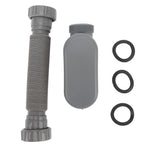Bathtub Drain Pipe 1 1/2 Inch Flexible Odor Prevention Tub Shower Drainage Pipe for Bathroom