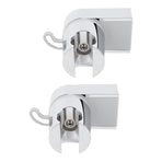 2Pcs Wall Mounted Shower Bracket ABS 360 Degree Shower Holder Wall Bracket with Hook