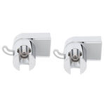 2Pcs Wall Mounted Shower Bracket ABS 360 Degree Shower Holder Wall Bracket with Hook