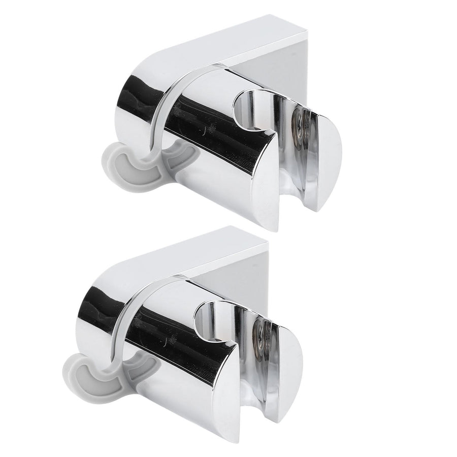 2Pcs Wall Mounted Shower Bracket ABS 360 Degree Shower Holder Wall Bracket with Hook