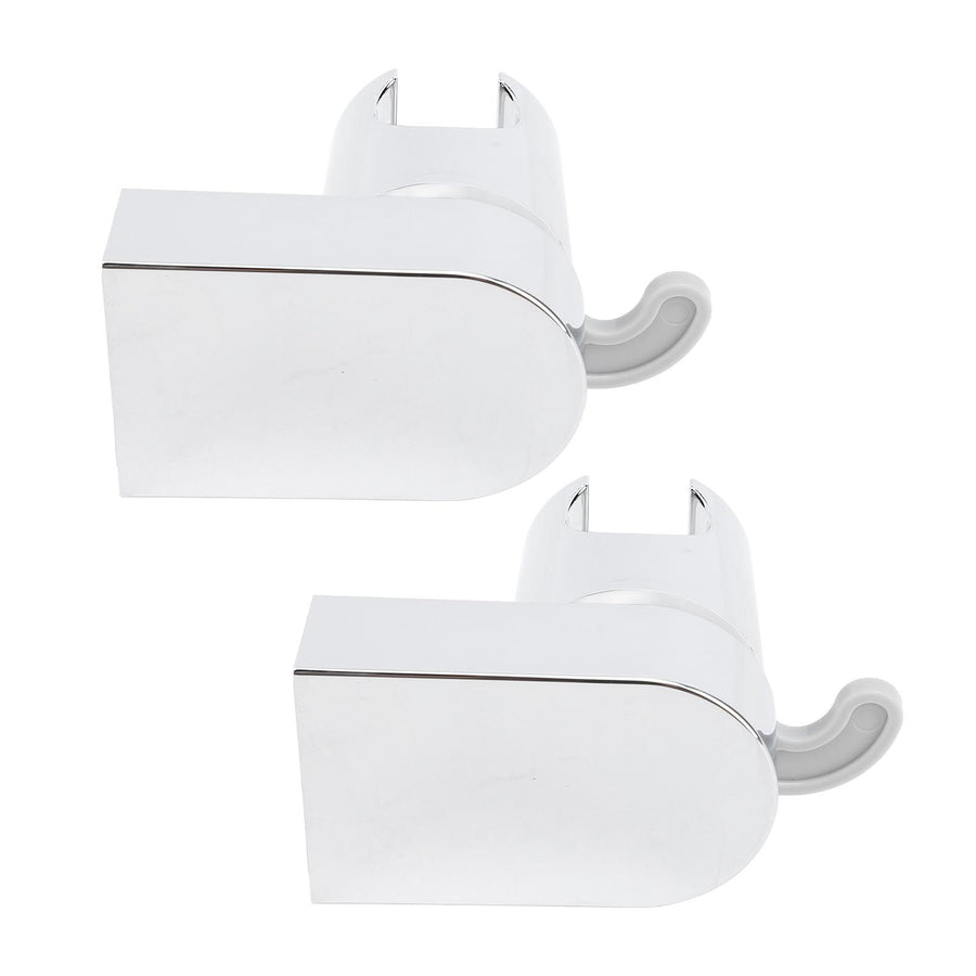 2Pcs Wall Mounted Shower Bracket ABS 360 Degree Shower Holder Wall Bracket with Hook
