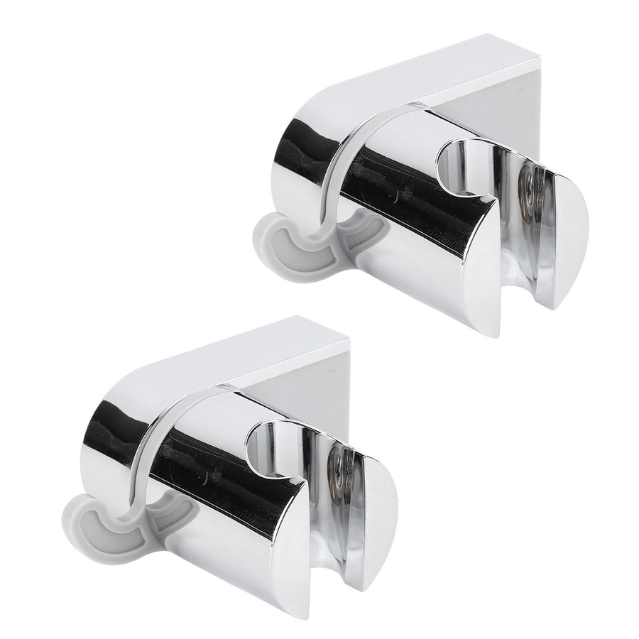 2Pcs Wall Mounted Shower Bracket ABS 360 Degree Shower Holder Wall Bracket with Hook