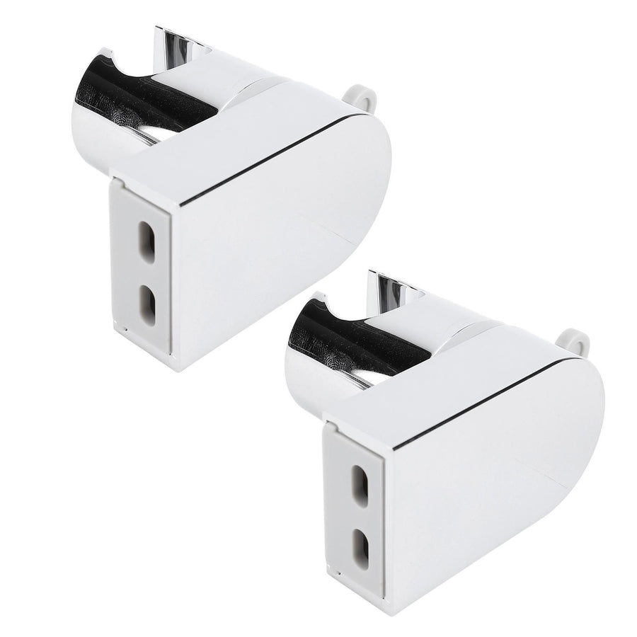 2Pcs Wall Mounted Shower Bracket ABS 360 Degree Shower Holder Wall Bracket with Hook