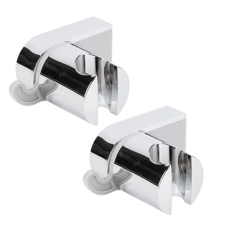 2Pcs Wall Mounted Shower Bracket ABS 360 Degree Shower Holder Wall Bracket with Hook