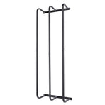 Rolled Towels Rack Three Tubes Iron Wall Mounted Bath Towel Holder Vertical Towel Rack for Bathroom Black