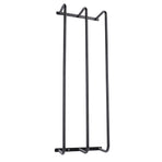 Rolled Towels Rack Three Tubes Iron Wall Mounted Bath Towel Holder Vertical Towel Rack for Bathroom Black