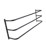 Rolled Towels Rack Three Tubes Iron Wall Mounted Bath Towel Holder Vertical Towel Rack for Bathroom Black