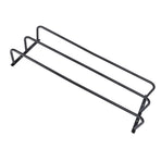 Rolled Towels Rack Three Tubes Iron Wall Mounted Bath Towel Holder Vertical Towel Rack for Bathroom Black
