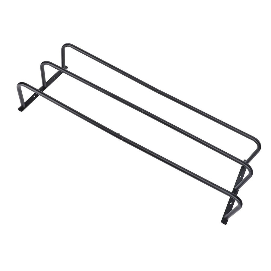Rolled Towels Rack Three Tubes Iron Wall Mounted Bath Towel Holder Vertical Towel Rack for Bathroom Black