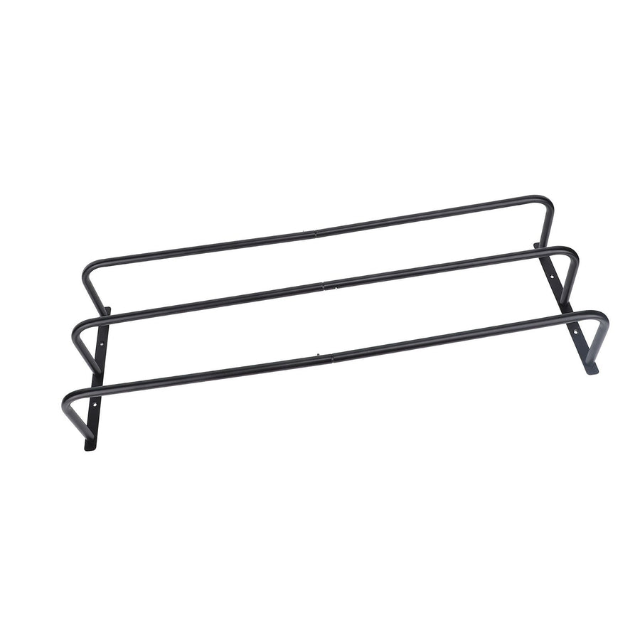 Rolled Towels Rack Three Tubes Iron Wall Mounted Bath Towel Holder Vertical Towel Rack for Bathroom Black