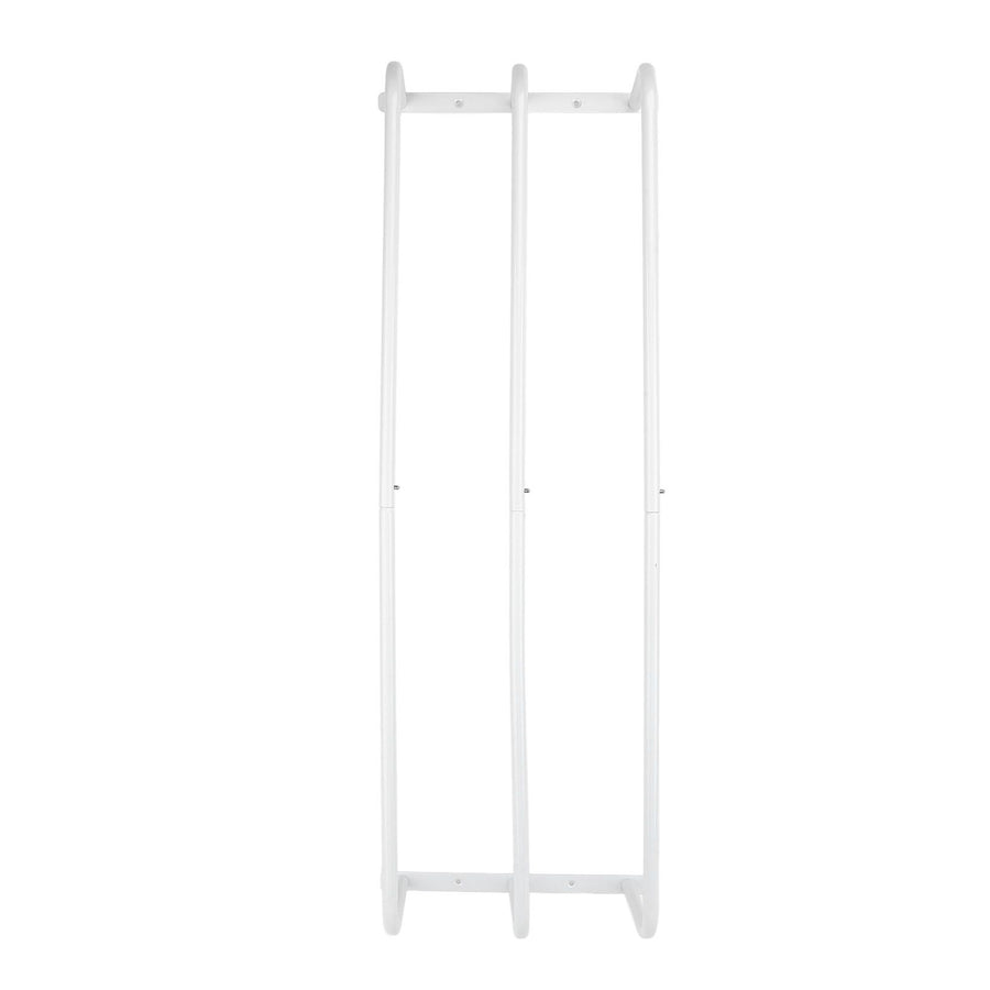 Rolled Towels Rack Three Tubes Iron Wall Mounted Bath Towel Holder Vertical Towel Rack for Bathroom White