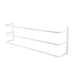 Rolled Towels Rack Three Tubes Iron Wall Mounted Bath Towel Holder Vertical Towel Rack for Bathroom White