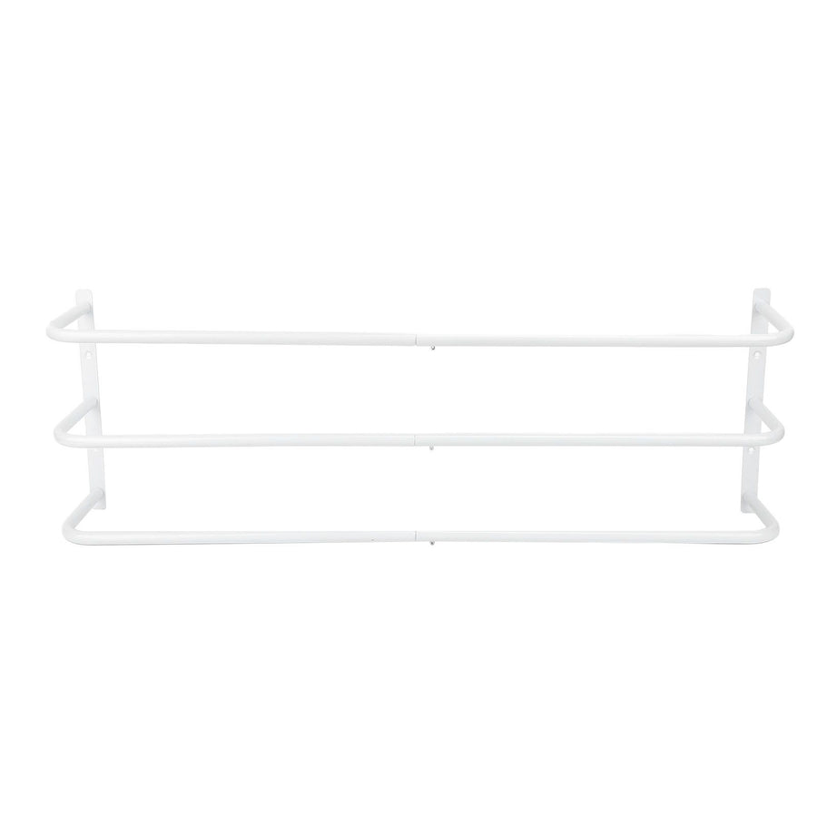 Rolled Towels Rack Three Tubes Iron Wall Mounted Bath Towel Holder Vertical Towel Rack for Bathroom White