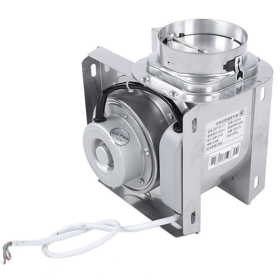 4in Exhaust Duct Fan Hotel Bathroom Pipe Concealed Silent Ventilating Ventilation Fan 220V