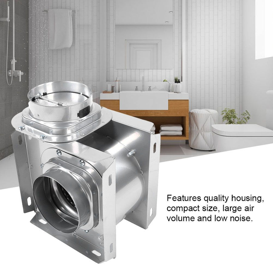 250m H Air Volume 4in Duct Pipe Exhaust Fan Concealed Silent Ventilating Fan for Hotel 220V