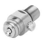 Soda Water Cylinder Valve Accessory M18x1.5 TR21-4 Thread for SodaStream Electroplating Silver