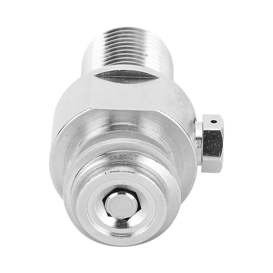 Soda Water Cylinder Valve Accessory M18x1.5 TR21-4 Thread for SodaStream Electroplating Silver
