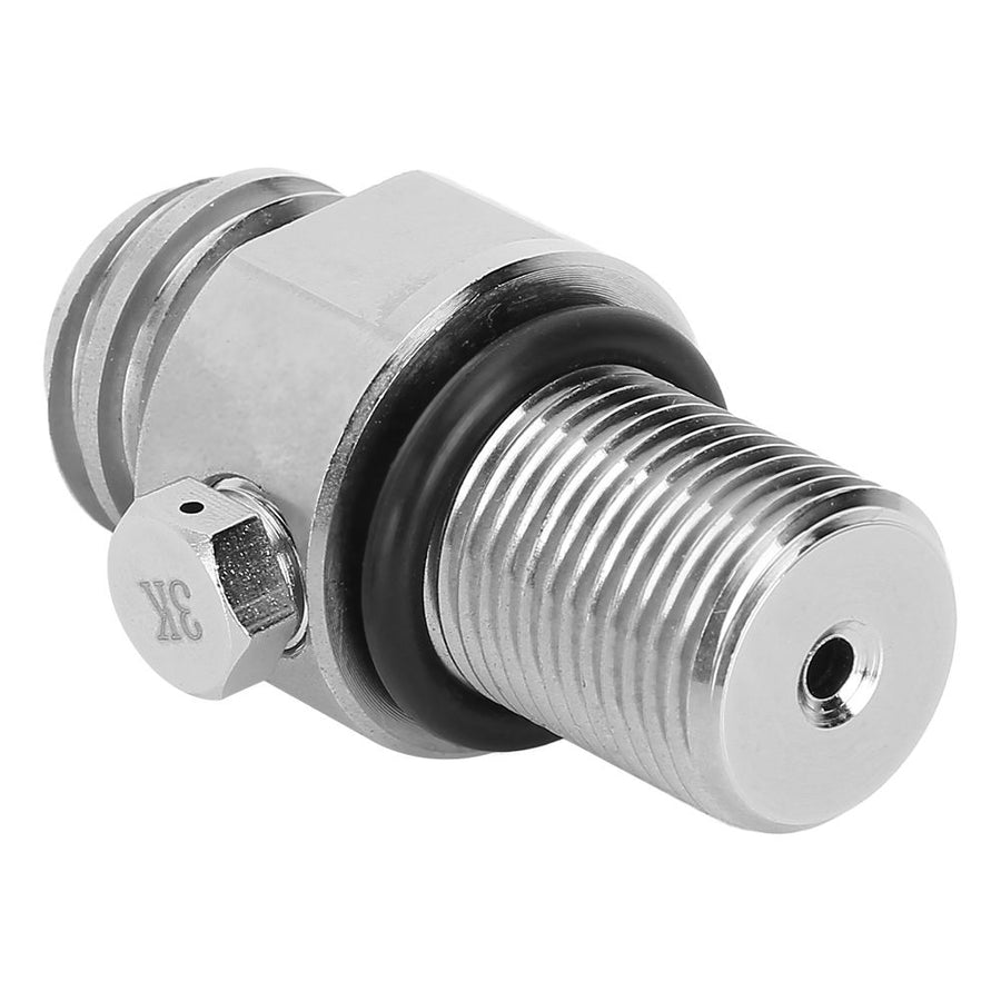 Soda Water Cylinder Valve Accessory M18x1.5 TR21-4 Thread for SodaStream Electroplating Silver