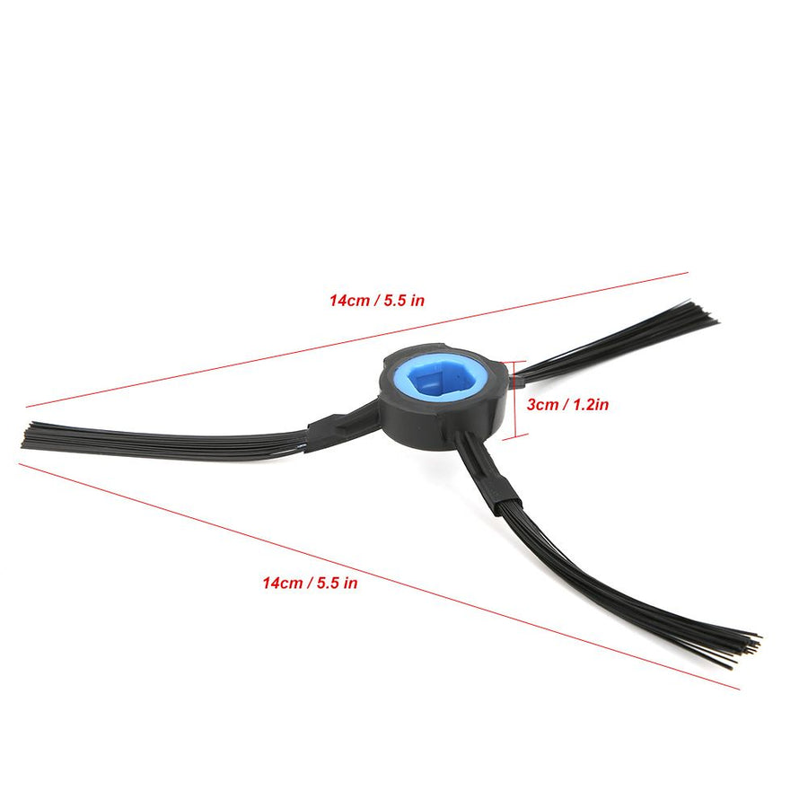 2 Set Vacuum Cleaner Filter Side Brush Rubber Brush Replacement Accessories Fit for ILIFE A7 A9s