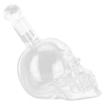 Skull Shape Glass Wine Bottle Transparent Whisky Bottle Container for Bar KTV Supplies350ml