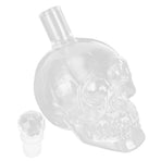 Skull Shape Glass Wine Bottle Transparent Whisky Bottle Container for Bar KTV Supplies350ml