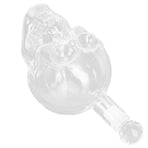 Skull Shape Glass Wine Bottle Transparent Whisky Bottle Container for Bar KTV Supplies350ml
