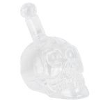 Skull Shape Glass Wine Bottle Transparent Whisky Bottle Container for Bar KTV Supplies350ml
