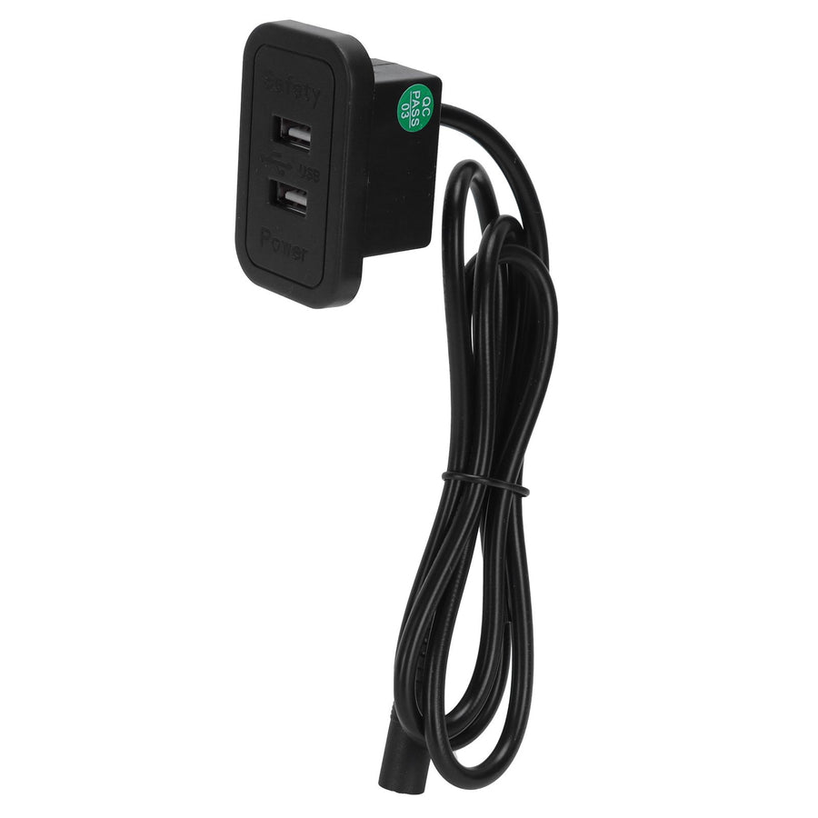 Recliner Chair Charger with Dual USB Port 5V 2A for Desktop Sofa Bedside FurnitureBlack US 100‑240V