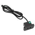 Recliner Chair Charger with Dual USB Port 5V 2A for Desktop Sofa Bedside FurnitureBlack US 100‑240V